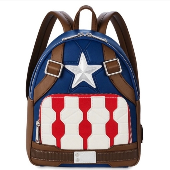 Loungefly Marvel Captain America Cosplay Backpack - Picture 11 of 11